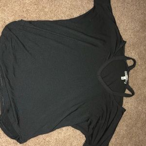 Grey off the shoulder express long sleeve